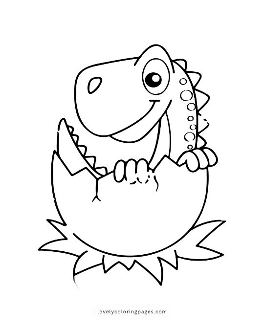 Dinosaur coloring pages for Toddlers 1
