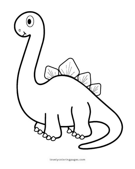 Dinosaur coloring pages for Toddlers 2
