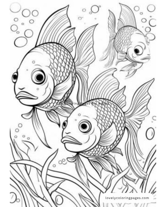 Fish Coloring Pages for Adults [2025]