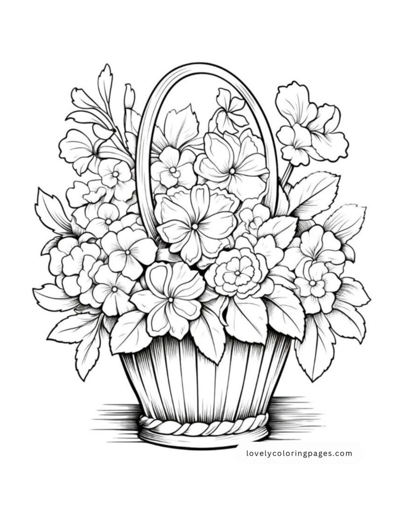 Flowers Coloring Pages For Adults page 0001