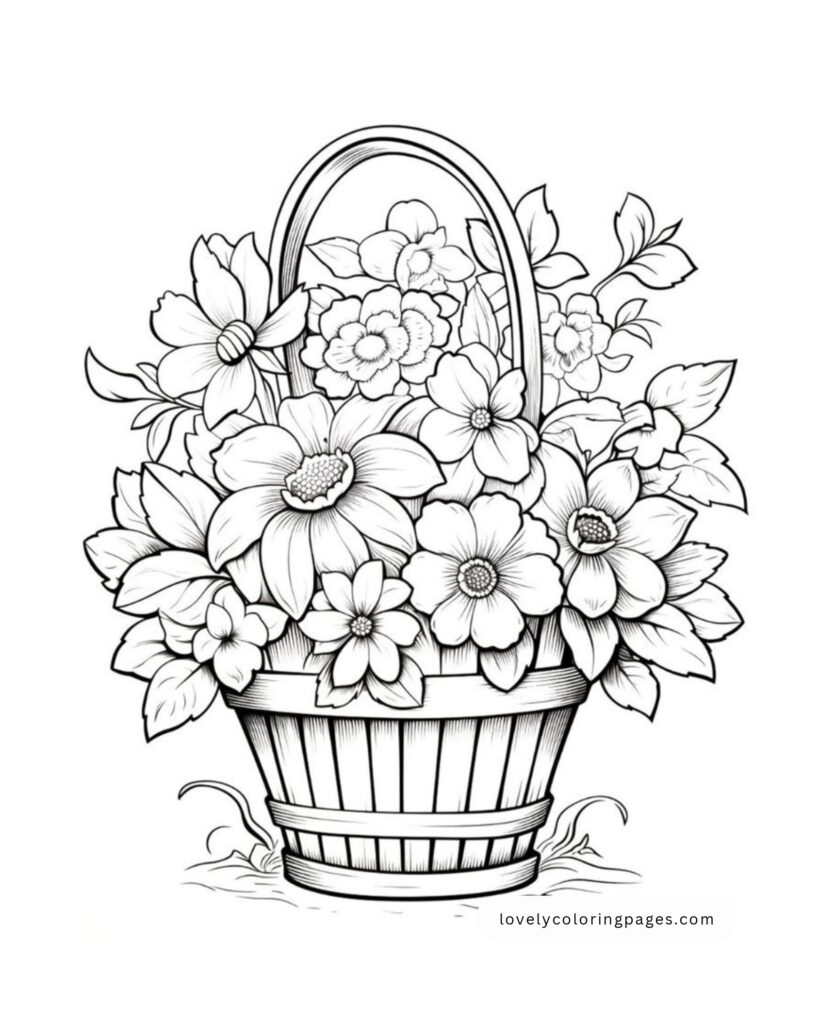 Flowers Coloring Pages For Adults page 0002