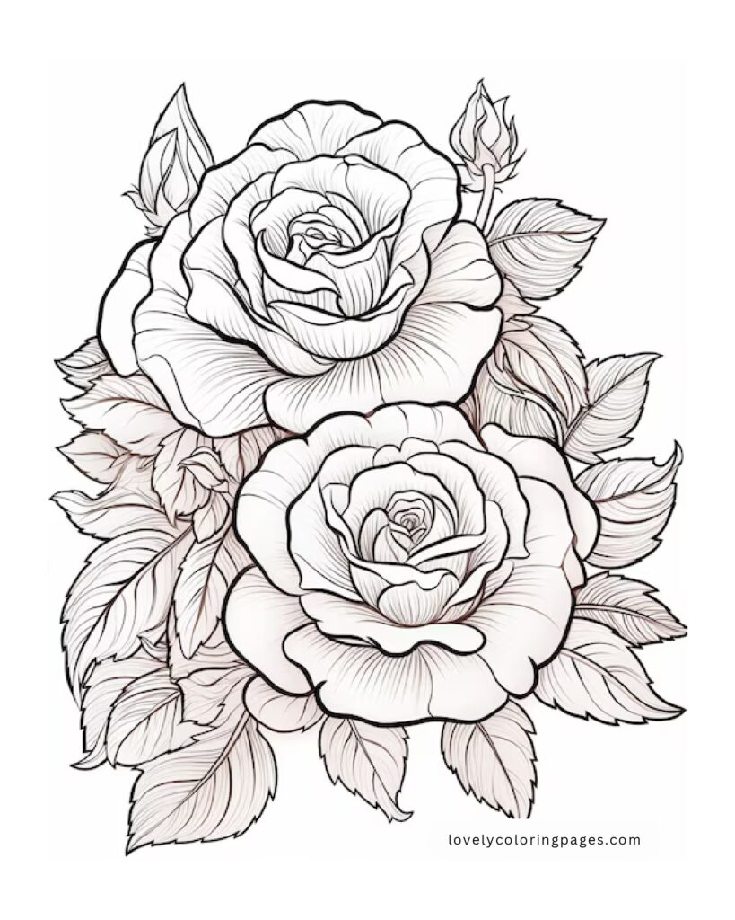 Flowers Coloring Pages for Adults