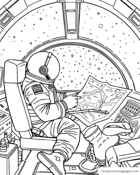 Space Coloring Pages for Adults [2025]