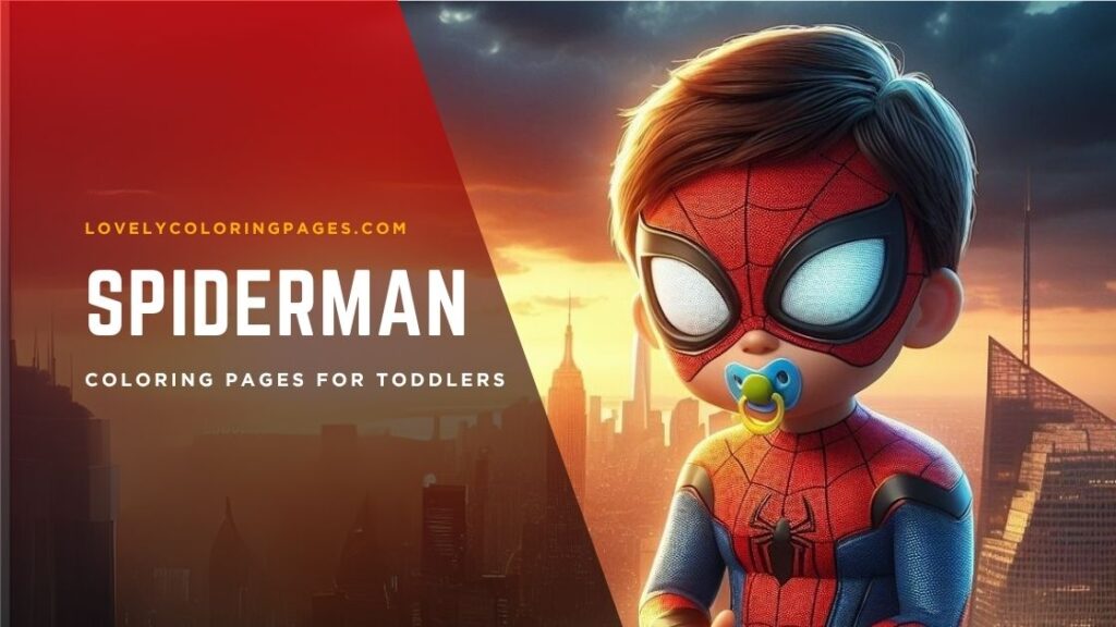 Spiderman coloring pages for Toddlers