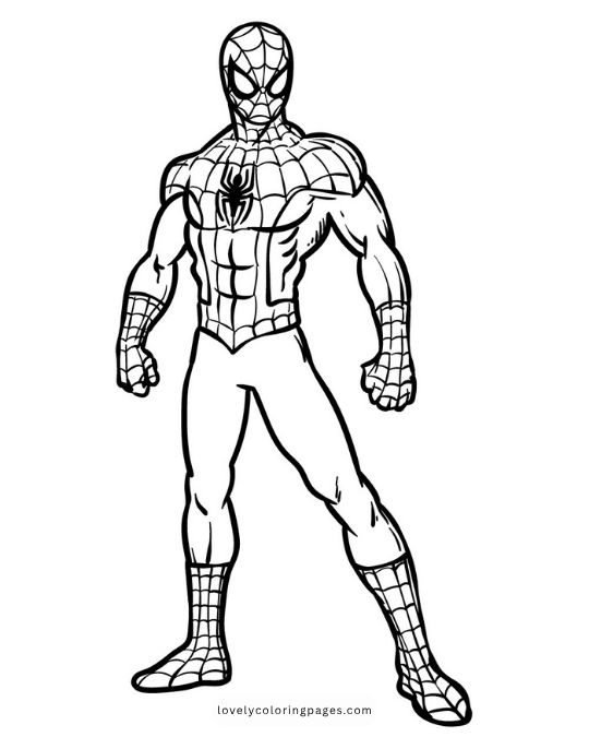 Spiderman coloring pages for kids - 1