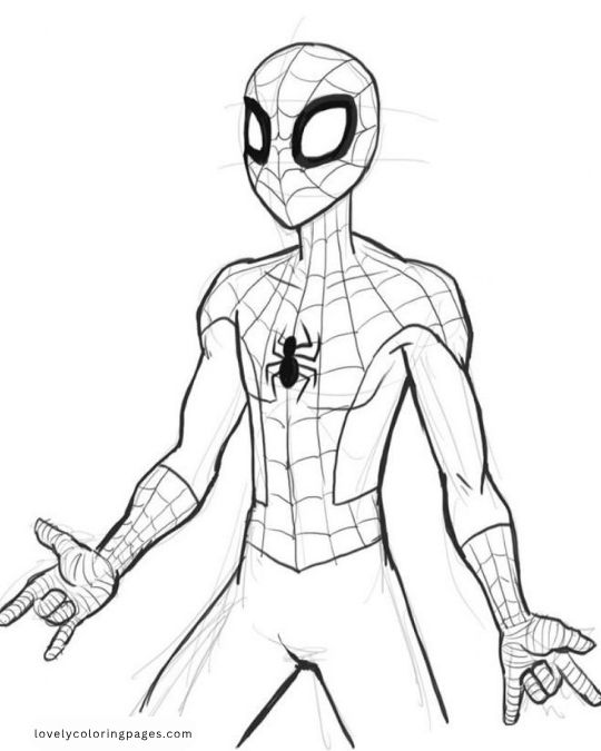 Spiderman coloring pages for kids - 3