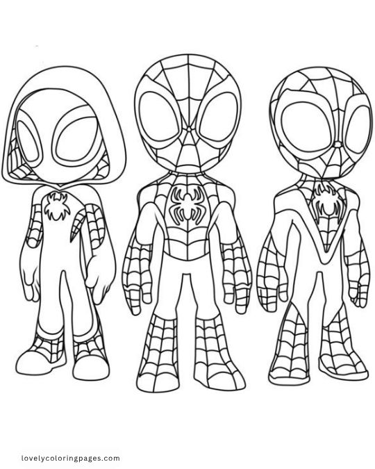 Spiderman coloring pages for kids - 4