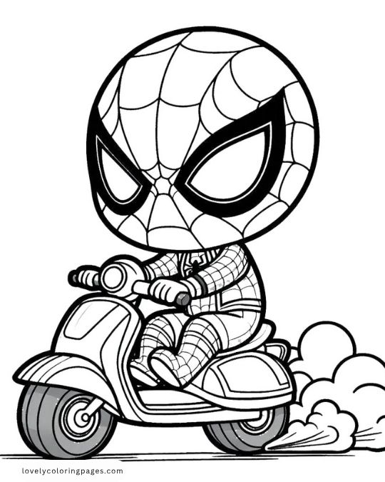 Spiderman coloring pages for kids - 5