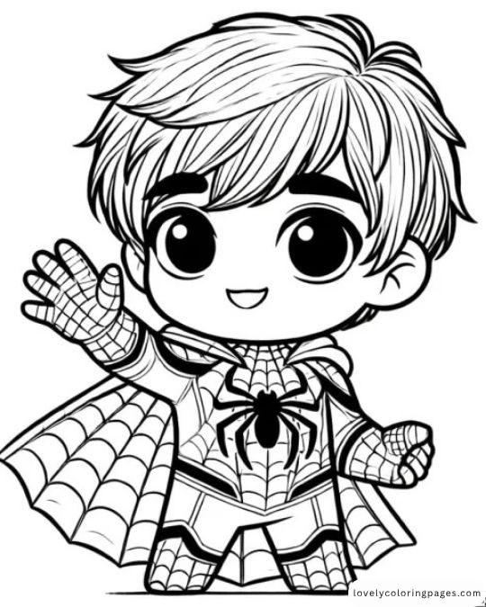 Spiderman coloring pages for kids - 6