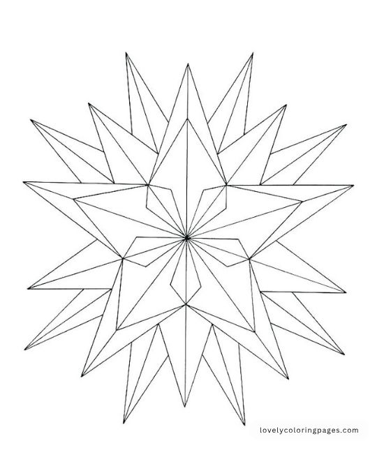 Stars Coloring Pages For Adults 2