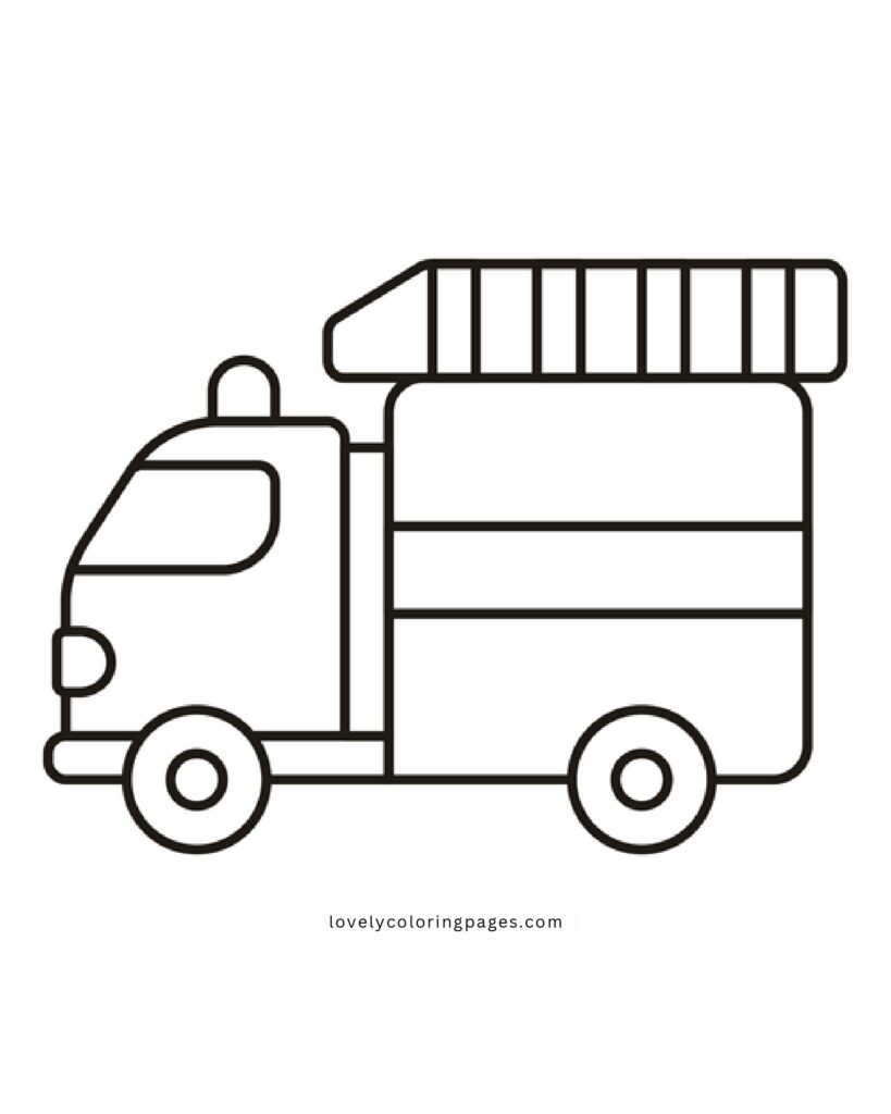 Truck coloring pages for Toddlers page 0002