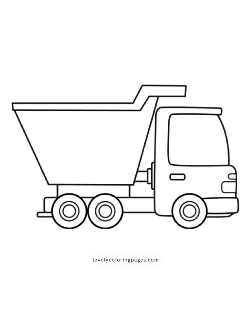 Truck Coloring Pages for Toddlers [2025]