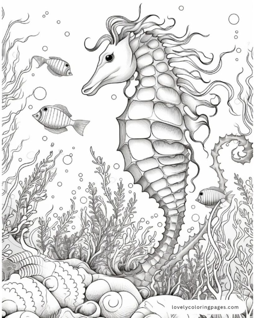 Sea Animals Pages for Adults