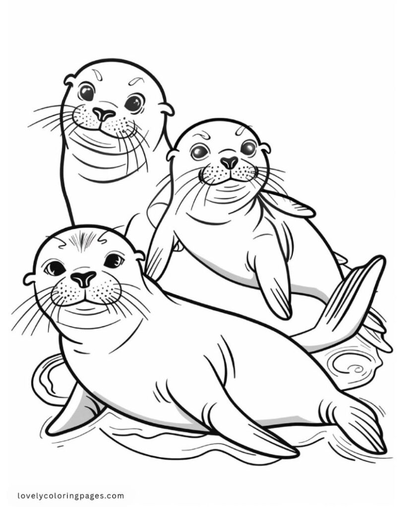 Sea Animals Pages for Adults