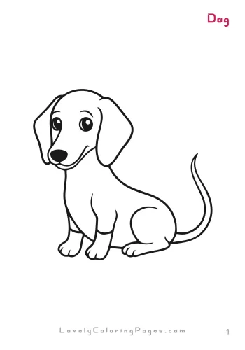 Dog Coloring page